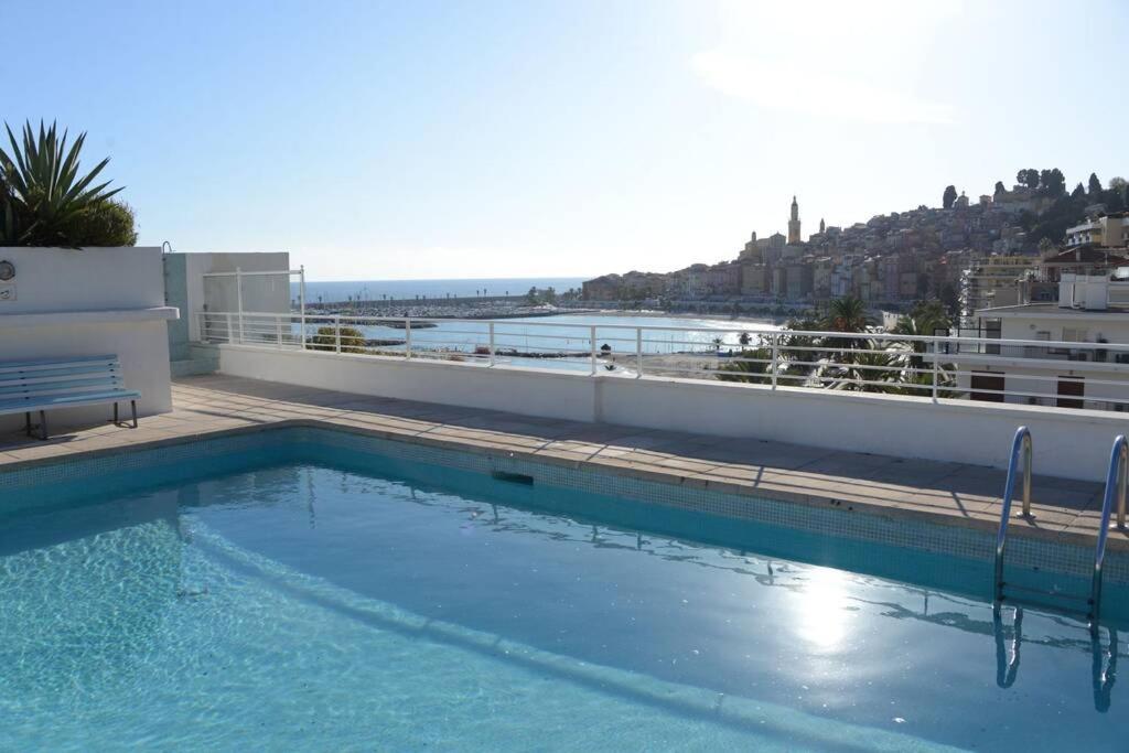 Le Lodge, T2 Classe 3 Etoiles Avec Jardin, Parking, Piscine & Mer A 2 Pas Menton Exteriér fotografie